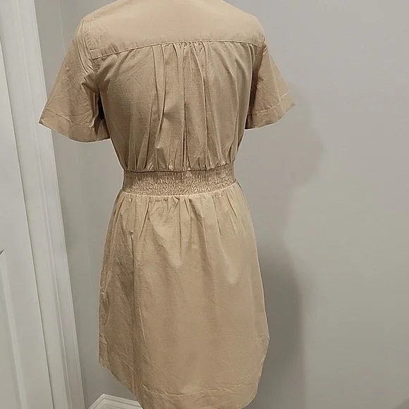 French Connection Tan Button-Up Dress - Picture 6 of 9